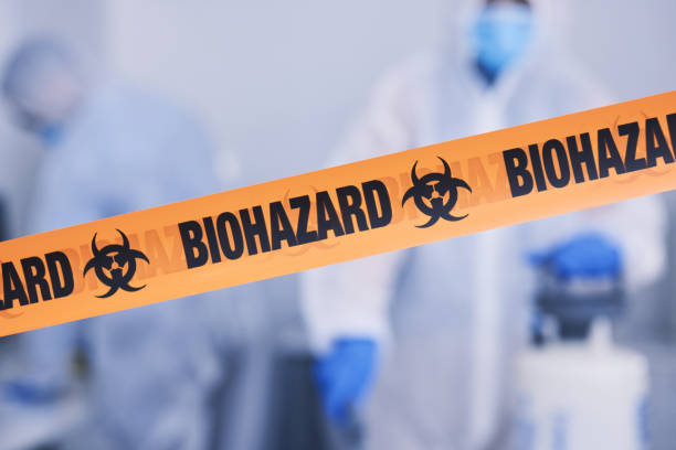 Professional Biohazard Cleanup technician working in Elmaton, TX